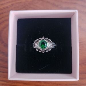 Size 6 925 Silver Bat Ring